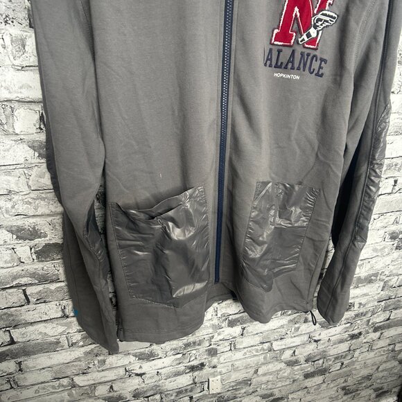 EUC New Balance Hopkinton Grey Zip Up Jacket Size Large - Picture 8 of 15